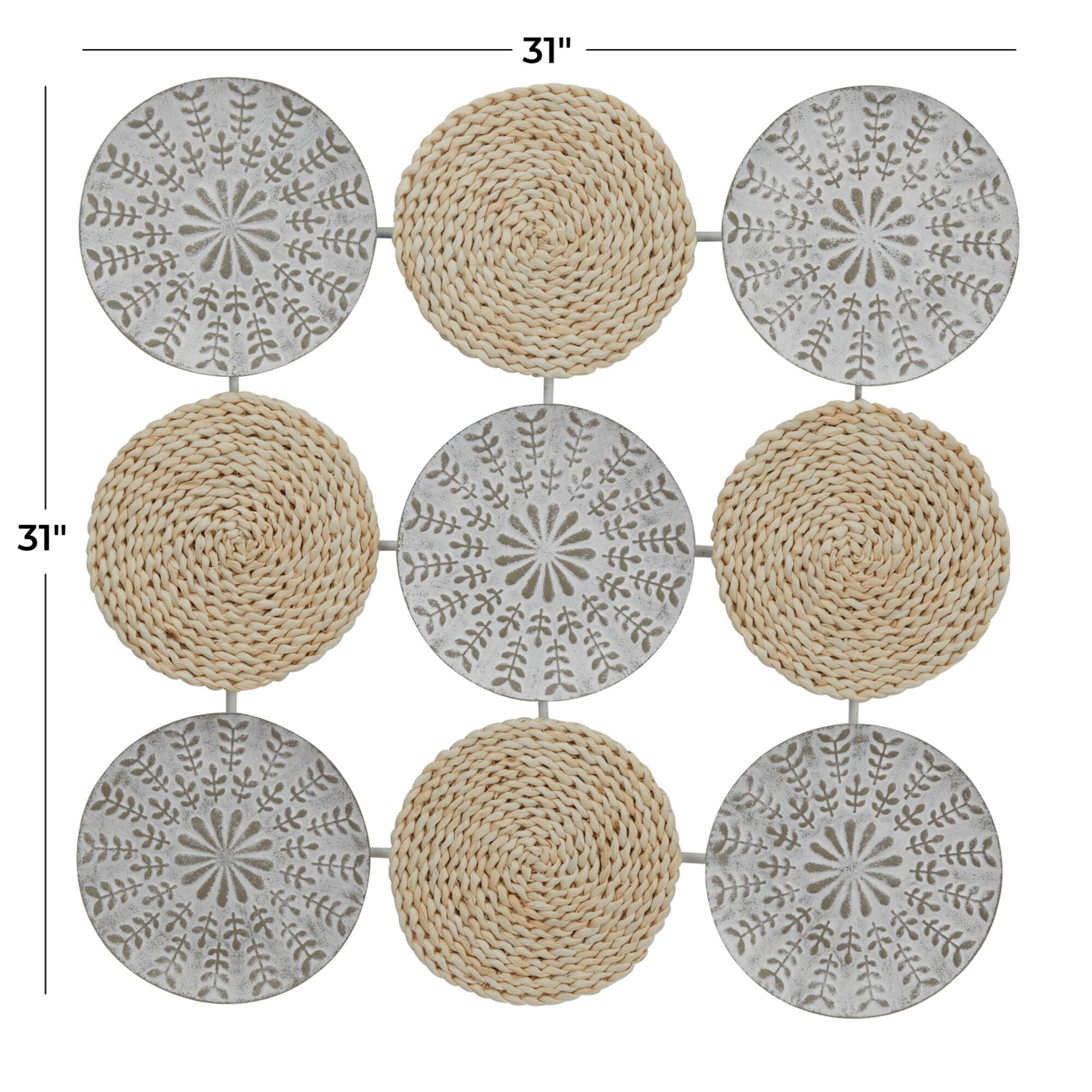 The Novogratz Grey Modern Abstract Wall Decor, 31" x 1" x 31"